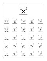 alphabet tracing. Alphabet letters tracing worksheet with all alphabet letters. letters and numbers vector illustration. alphabet for kids. Kids style colorful font design, playful childish alphabet.