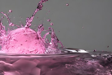 Fototapeta na wymiar ピンクの液体　with generative ai