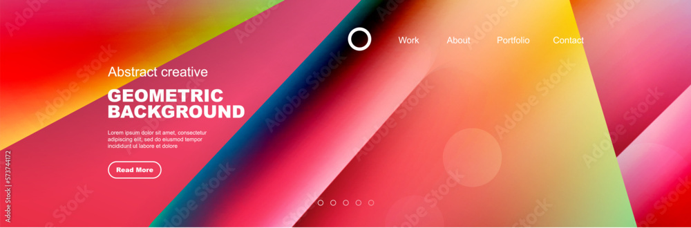 Wall mural abstract background for your landing page design. web page for website or mobile app wallpaper