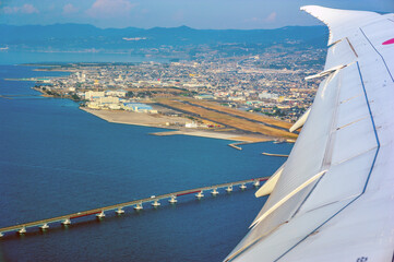 飛行機から見た諫早湾