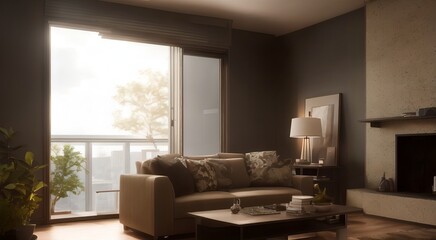 Luxury living room interior design [AI Generated]