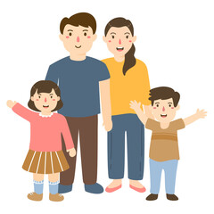 international day of families concept illustration