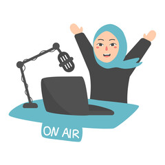 world radio day concept illustration