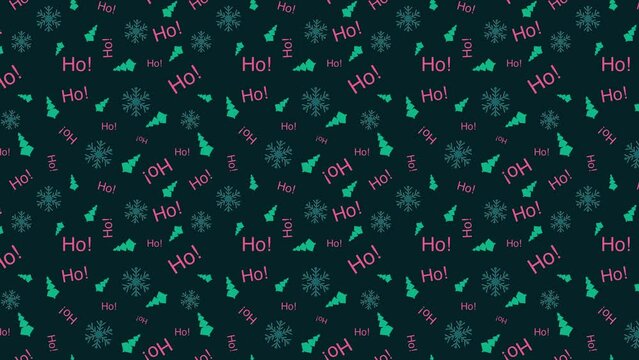 background of various christmas elements 16
