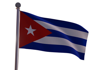 Flag in the wind  -Cuba 