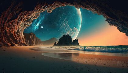 The most stunning and picturesque beach in the universe - a breathtaking wallpaper background