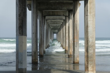pier on the beach - Powered by Adobe