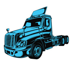 truck isolated on white background