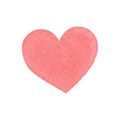 Hand painted watercolor hearts.