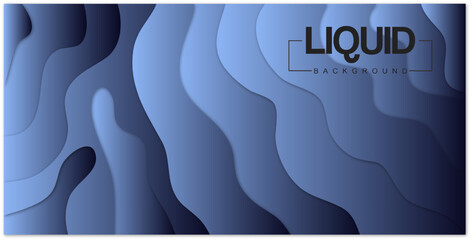 liquid gradient blue background elegant with waves 