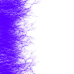 Lightning pattern decoration on the edge