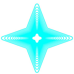 Light blue repeat star