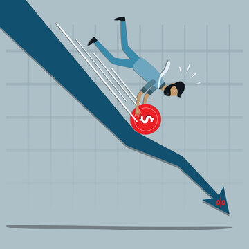 The inflation makes the money value less - vector