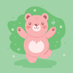 cute bear dancing