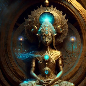 golden buddha statue opens portals to new dimensions