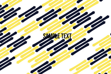 pattern with yellow and black arrows