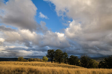 view across the valley