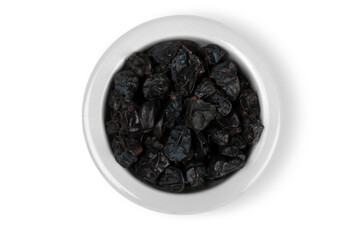Asian colorful spices in white ceramic plate