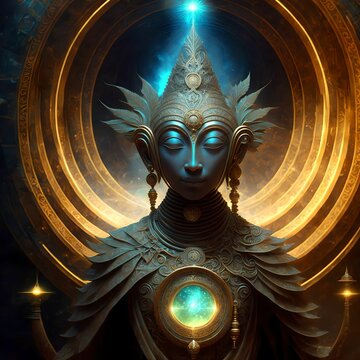 golden buddha statue opens portals to new dimensions