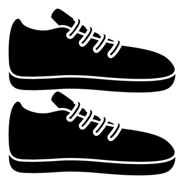 Pair Of Shoes. Sport Shoes Icon