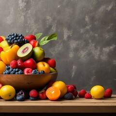 fruits on a table