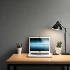 laptop in the office