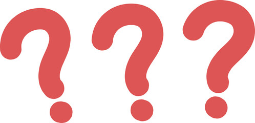 Hand-drawn question mark pattern icon