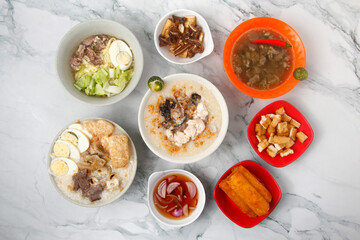 Freshly cooked assorted Filipino food