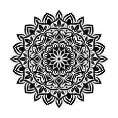 Mandala Pattern Stencil doodles sketch ornament vector design