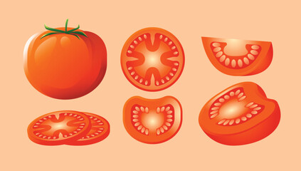 element design of tomato set