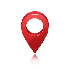 vector illustration red location icon design template.