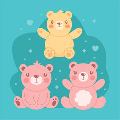 three little bears