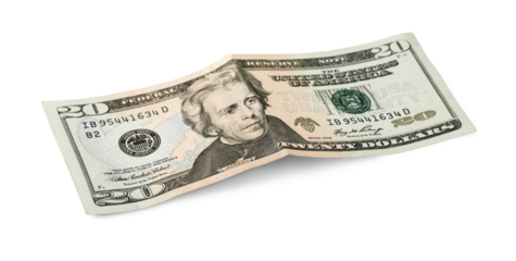 Classic paper 20 dollar Currency