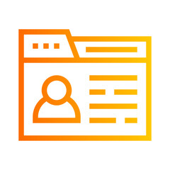 resume gradient icon