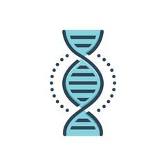 Color illustration icon for gene