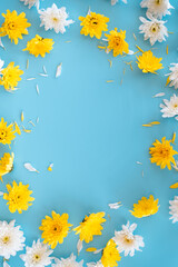 Flower Composition Floral Background Celebration Postcard Image