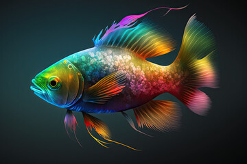 Bettas  fish, - AI Generative