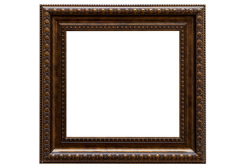 Fototapeta premium Photo frame or picture with copy space on a white isolated background