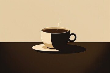 Obraz premium コーヒー イメージイラスト generative AI