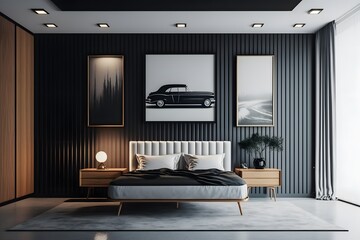 interior bedroom created using AI Generative Technology