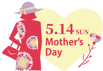 【2023年】シンプルでスタイリッシュな母の日のタイトルイラスト