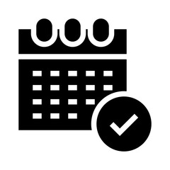 calendar glyph icon