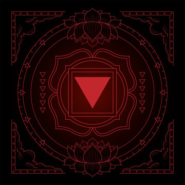 Muladhara chakra symbol truth basic root yoga meditation