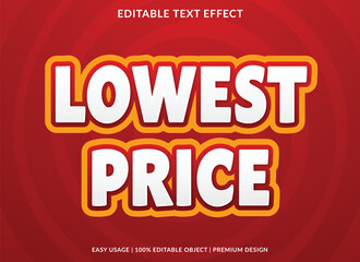 lowest price editable text effect template with abstract background use for business logo and brand