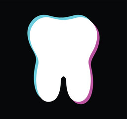 Tooth vector image or clipart 