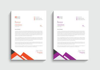 Clean and minimal letterhead