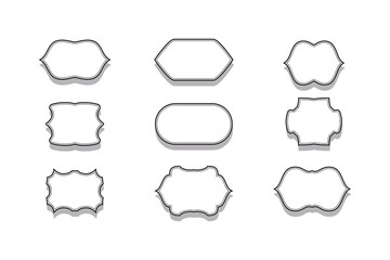 Vintage badges ornament pack