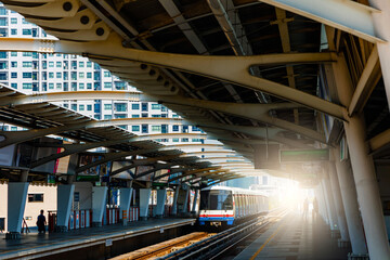 Skytrain BTS operates in the center of Bangkok. Skytrain is the fastest mode of transport in Bangkok