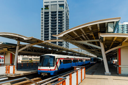 Skytrain BTS operates in the center of Bangkok. Skytrain is the fastest mode of transport in Bangkok