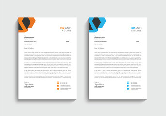 Modern business letterhead template